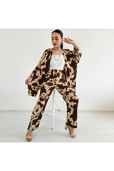 Altı Üstü Butik Нов комплект кимоно с шарки Zulaa