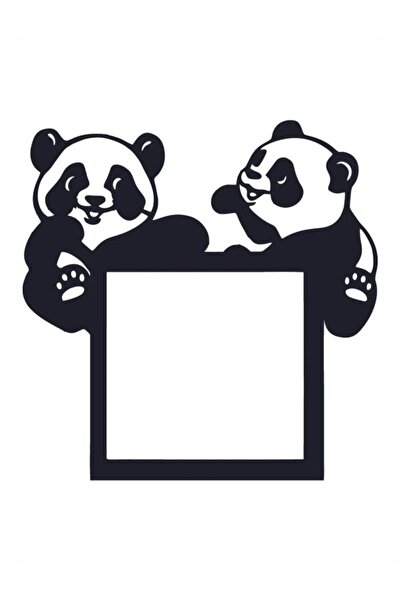 2holgun Cadru decorativ pentru priză cu model de panda
