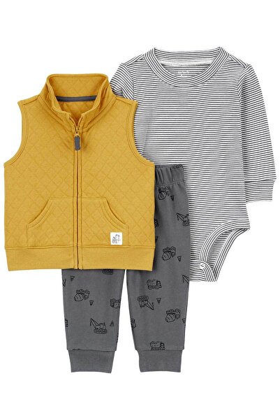 Carter's Erkek Bebek Yelekli Set 3'lü Paket