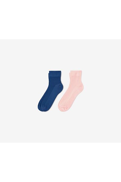 Tchibo Kid Girl 2 Pairs Of Socks, Navy and Pink