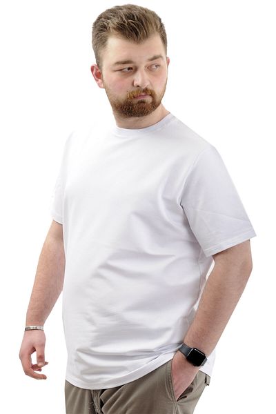 ModeXL Ανδρικό μπλουζάκι Lycra με λαιμόκοψη - Mode XL, Λευκό, U24073