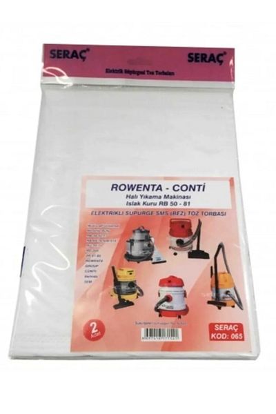 Rasanet Seraç Vacuum Cleaner Dust Bag 2 Pack Rowenta Conti