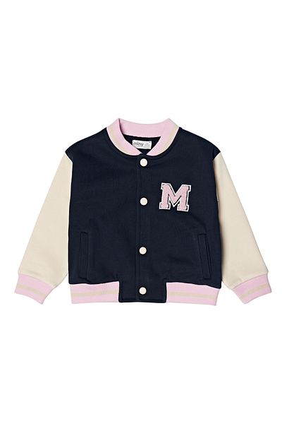 Miny Center College Patterned Girl's Coat