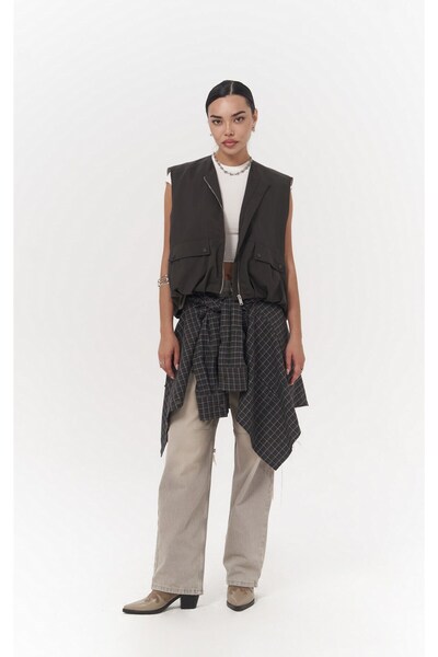 MAI STUDIOS CO. Жилет-бомбер Hardy Anthracite