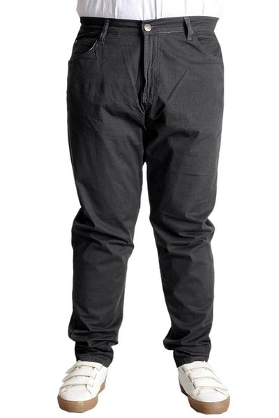 ModeXL Milano Classic 20902 - Linen 5 Pocket Large Size Trousers Anthracite