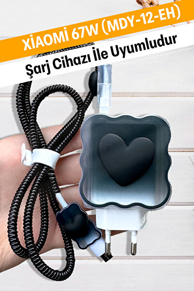 WANNA PROTECT Xiaomi 67w Uyumlu Şarj Başlığı Adaptörü Koruma Redmi Kablo Koru...