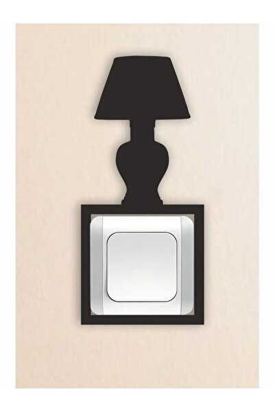 2holgun Cadru decorativ pentru priză cu model de lampă