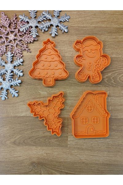 Maflen Christmas New Year Cookie Man Home Christmas Tree Kokina Cookie Mold Set