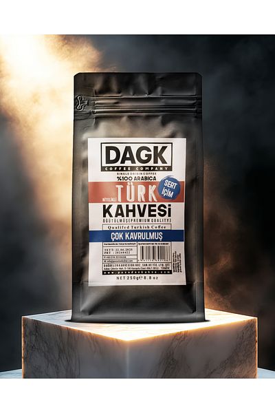 Dagk Turkish Coffee 250 Gr Qualified Very Roasted (Hard Drinking)