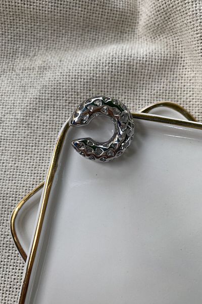 My Joyas Design Star Plate Thick Pipe Cartilage Earrings