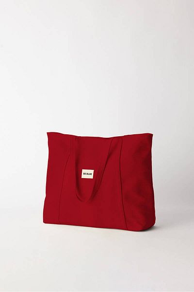 BE BLUE Red Canvas Bag