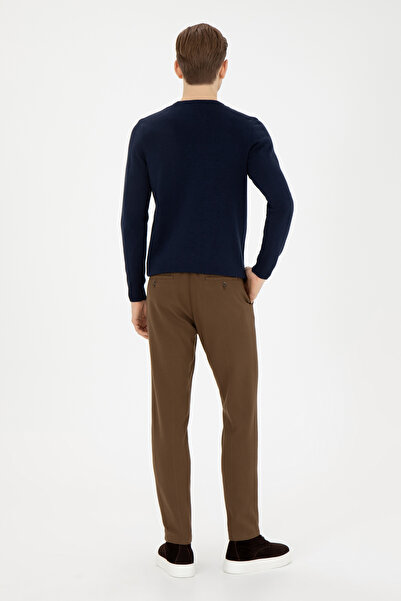 U.S. Polo Assn. Men's Brown Canvas Trousers 50272342-Vr153