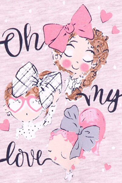 Breeze Girl's Long Sleeve Dress Baby Printed Patterned 1-4 Years, Beige Melange