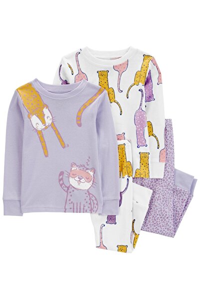 Carter's Kız Bebek Pijama Set 4'lü Paket