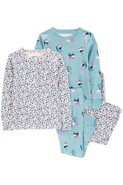 Carter's Küçük Kız Çocuk Pijama Set 4'lü Paket