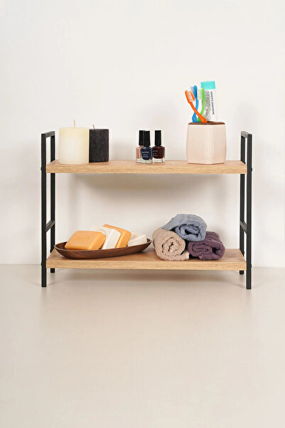 Corelle Kitchen Metal Ahşap Tezgah Üstü Raf Masaüstü Düzenleyici Baharatlık