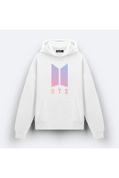 ZOKAWEAR Purple Bts Love Yourself Design Printed Hooded Sweatshirt