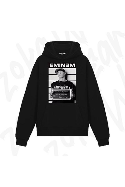 ZOKAWEAR Φούτερ Eminem Slim Shady Design με στάμπα με κουκούλα