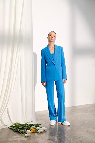 Naar Жіночий блейзер з одним ґудзиком - MAVİ