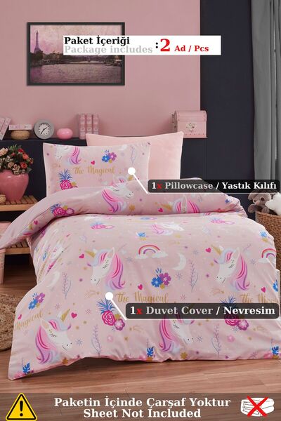 Eponj Home Junior Nevresim Seti Tek Kişilik Magical Pembe