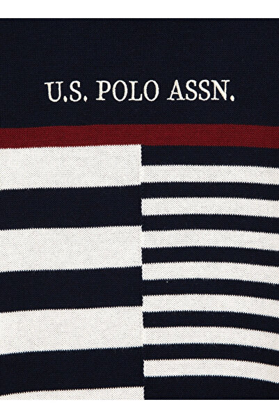 U.S. Polo Assn. Us Polo Assn. Navy Blue Boy's Slim Fit Patterned Sweater - Karmkids Dmls