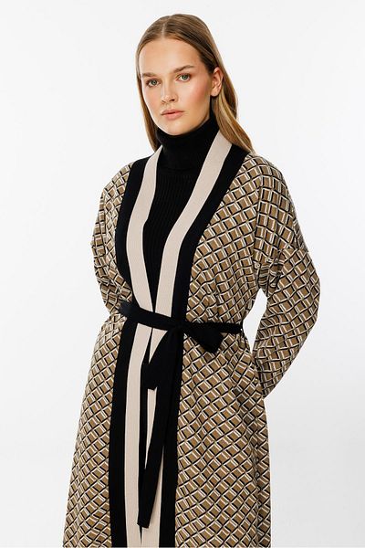 Ghisa Mink-Black Knitwear Cardigan