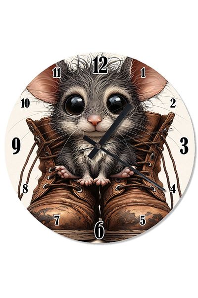 karizmart Mouse and Shoe Mite Wall Clock
