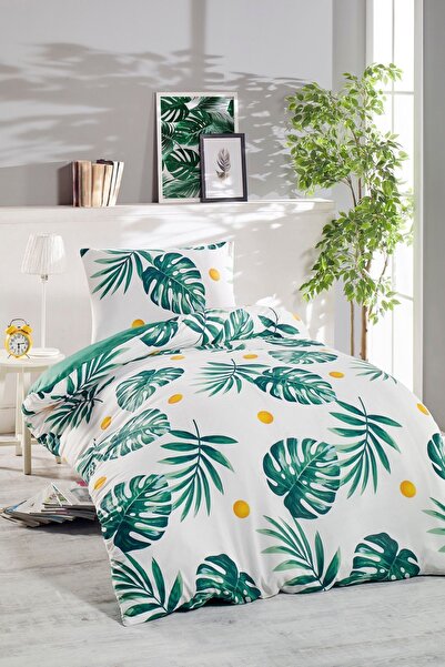 Eponj Home Junior Duvet Cover Set Single Monstera Green