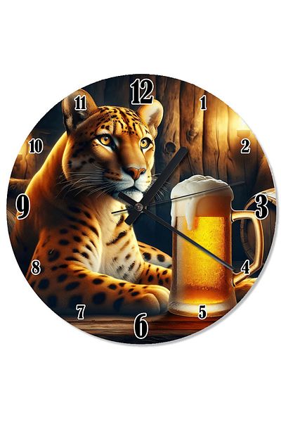 ekart Beer and Tiger Silent Wall Clock