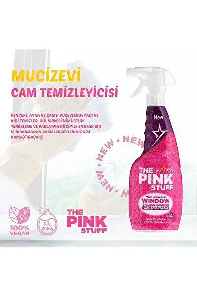 ThePinkStuff Mucizevi Vinegar Cam Temizleyici 750ml