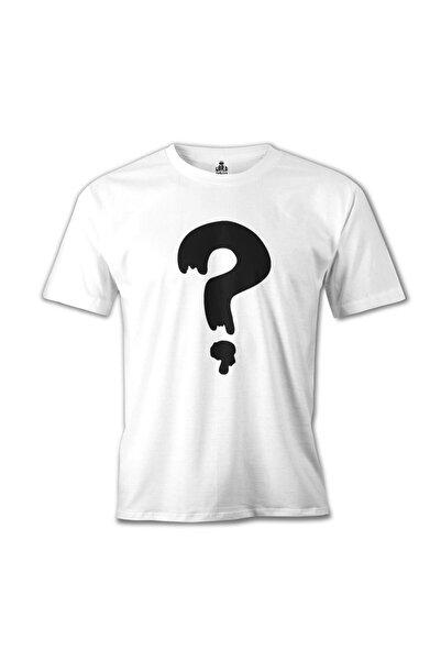 Lord T-Shirt Esrarengiz Kasaba - Soru Işareti Beyaz Erkek Tshirt