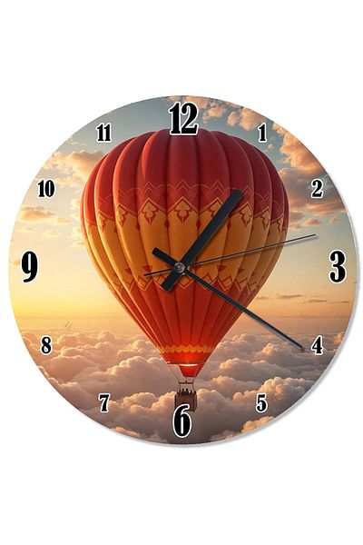 karizmart Balloon Adventure Shaped Wall Clock