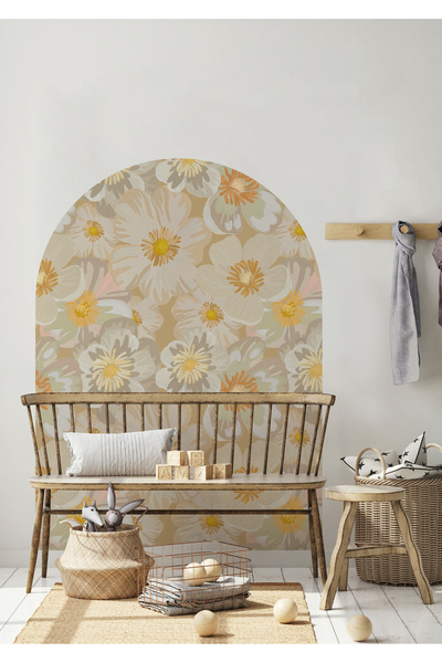 WALLHUMAN Bohem Tarz Oval Kemer Dekoratif Duvar Stickerı