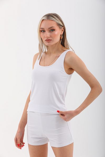 penyebizden Extra Soft Viscose Shorts Home&Beach-White