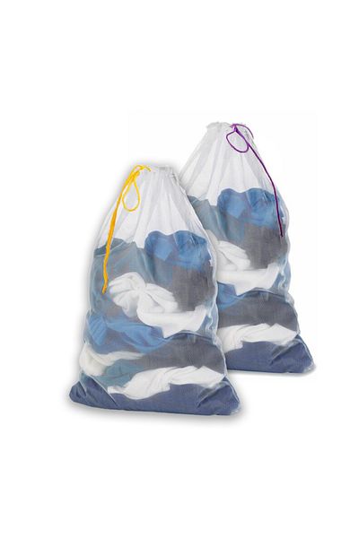 Factorial 2 Pieces of Laundry Net for Shoes Socks - Lace-Up Suitcase Organizer