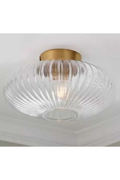 demet habek mylights Rustic Vintage Bunch of Habeck Mylights Transparent Elsips Glass Ceiling Pendant Chandelier - Diameter 30 cm