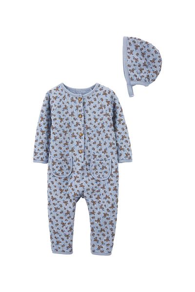 Carter's Blue Baby Girl Jumpsuit Set - 2 Pieces