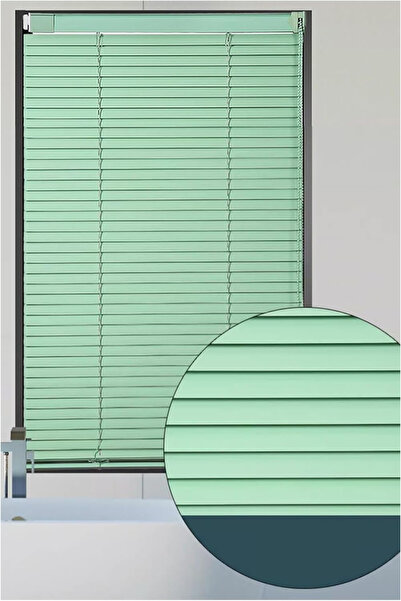 Özel Jaluzi Mint Yeşili Alüminyum Jaluzi Perde - 25m