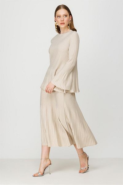 Ghisa Knitwear Set Stone Silver
