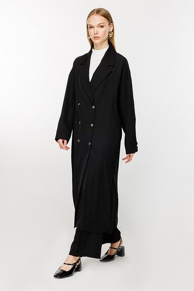 Ghisa Double Breasted Collared Cap Trousers Set