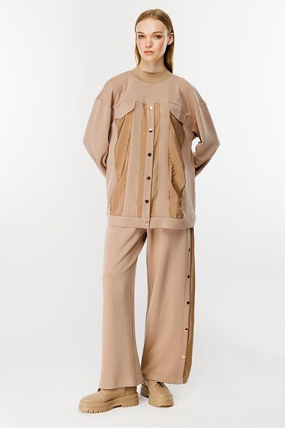 Ghisa Camel Rib Detailed Set