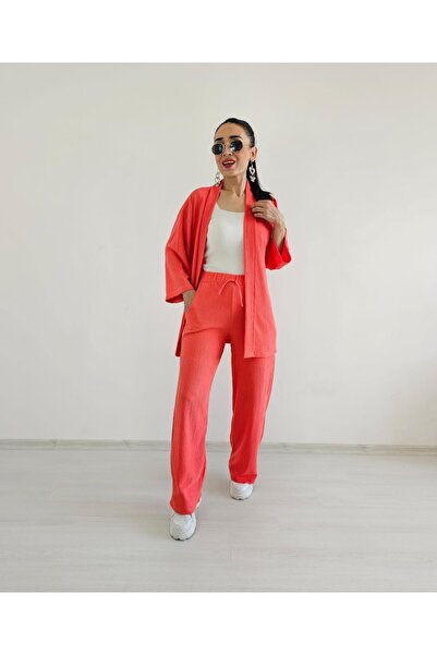 Altı Üstü Butik Κιμονό & καφτάνι - Ροζ - Απλό