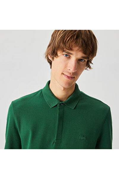 Lacoste Erkek Regular Fit Uzun Kollu Yeşil Paris Polo