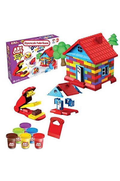 Oyuncak Fabrikası Art Craft Ev Oyun Hamuru Ev Seti  600 Gr 6-Farklı Renk