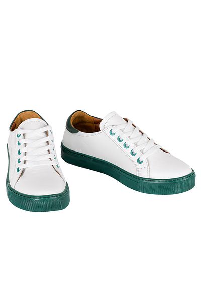 NOOSY Πράσινο - Γυναικείο Sneaker από Γνήσιο Δέρμα
