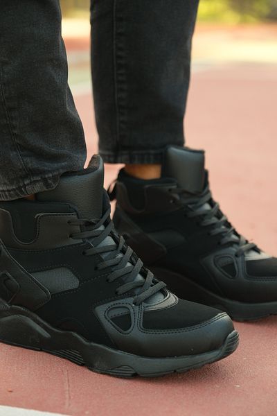 Riccon Ultraleichte schwarze Herren-Sneaker-Stiefel 0012350