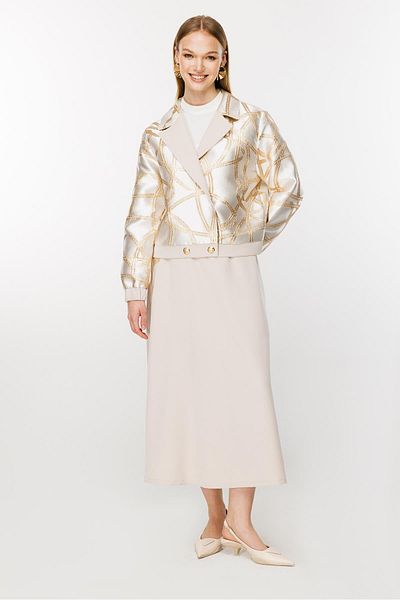 Ghisa Jacquard Suit Cream