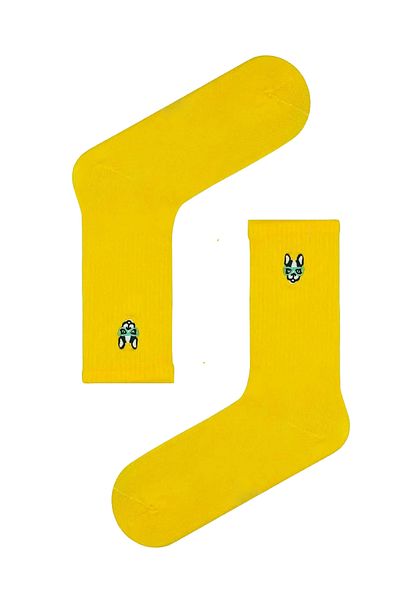 CARNAVAL SOCKS Бродирани чорапи с очила и модел на куче
