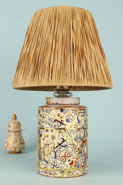 Hmydesign Ceramic Lampshade Cream - Marbrure Handmade