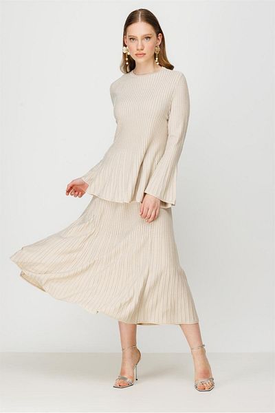 Ghisa Knitwear Set Stone Silver